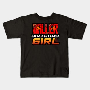 Baller Birthday Girl - Basketball Graphic Quote Kids T-Shirt